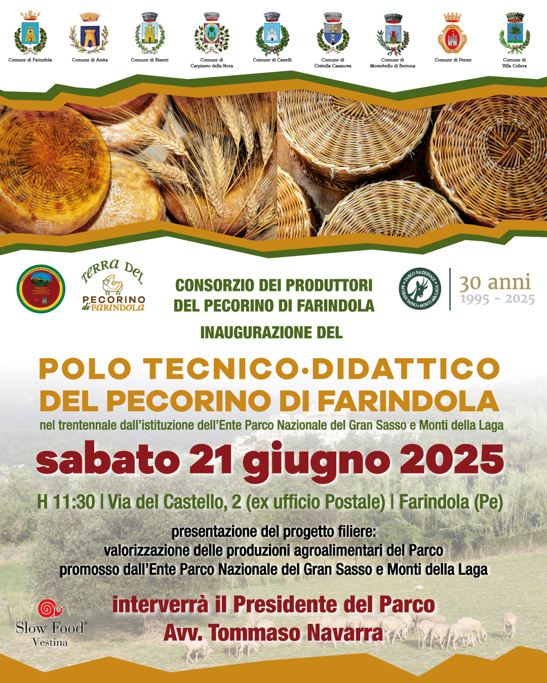 Inaugurazione del Polo Tecnico-Didattico del Pecorino di Farindola: un nuovo capitolo per la valorizzazione del territorio
