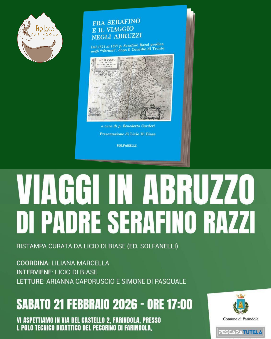 Farindola 21 febbraio: Viaggi in Abruzzo di Padre Serafino Razzi